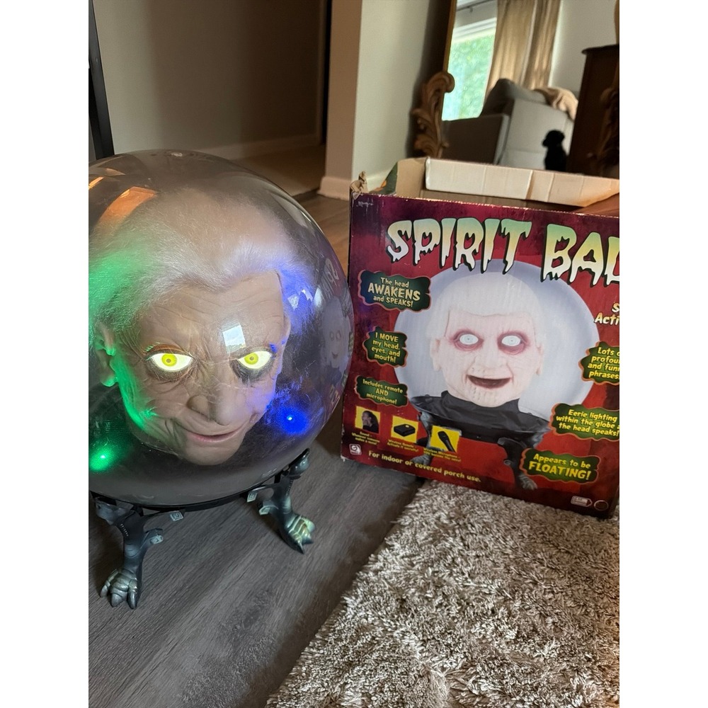Gemmy Spirit Ball Halloween Floating Head 2005